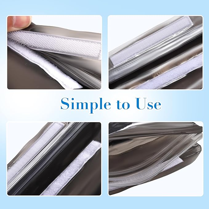 4 Pack Waterproof Fanny Pack with Waist Strap Waterproof Phone Pouch Dry Bag for Kayaking Pool Swimming Boating Beach Fishing Travel Diving Surfing (Black & White, 2 Fanny Pack + 2 Pouch Bag)