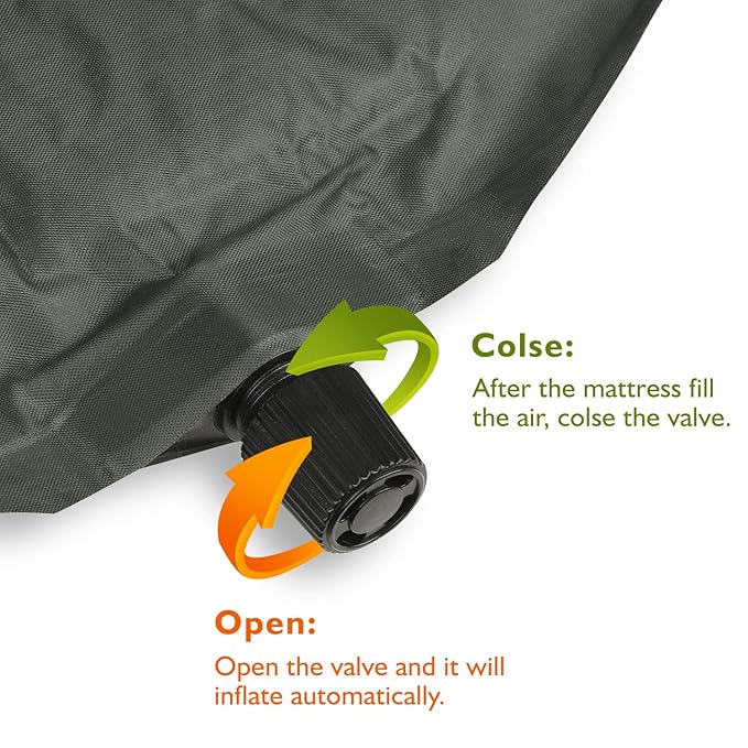 Playpen Mattress, Compatible with Regalo My Play Play Yard, Self Inflatable Comfortable with Carry Case - Dark Grey