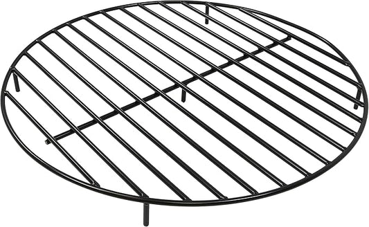 Sunnydaze 36-Inch Round Heavy-Duty Steel Fire Pit Grate - for Outdoor Firepits - Black