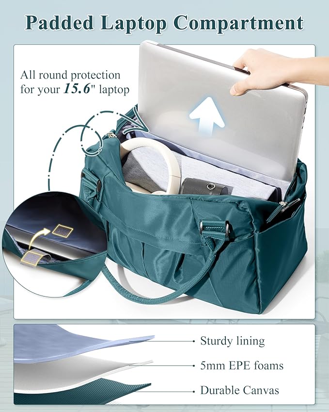 Gym Bag Womens,Travel Duffel Carry on Bag Sport Tote Bag Weekend Overnight Bag