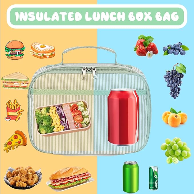 CAMTOP Lunch Box Kids Insulated Lunch Bag Small Cooler Thermal Meal Thermal lunchbox for Girls Boys School Picnics