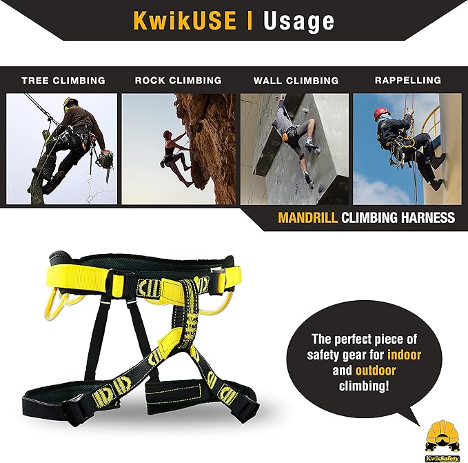 KwikSafety - Charlotte, NC - MANDRILL & CANOPY KING Climbing Harness | Half Body, Full Body | Meets EN & CE