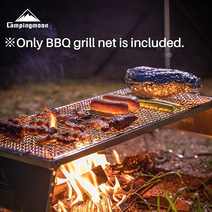 CAMPINGMOON 21.5"x9.2" Cooking Grid for Portable Campfire Grill MS-1019-W