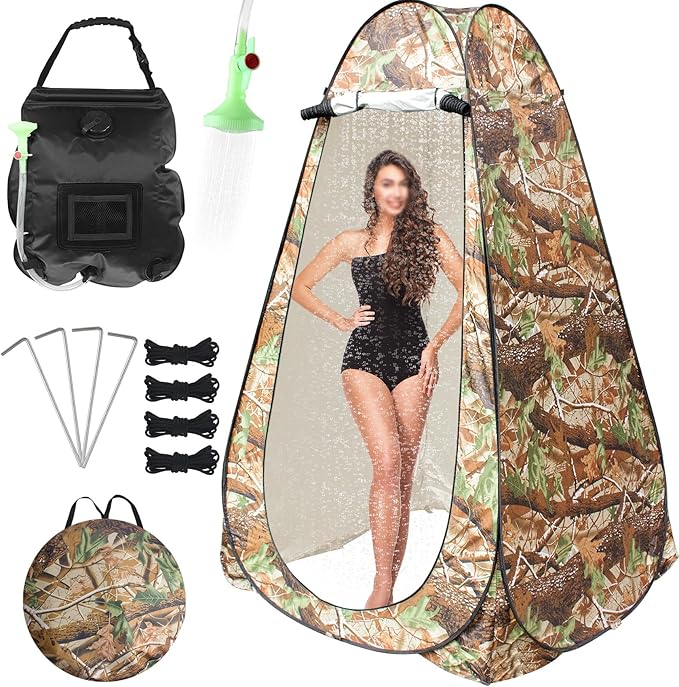 Pop Up Privacy Tent Shower Tent Changing Tent Portable Outdoor Camping Bathroom Toilet Tent Changing Dressing Room Privacy Shelters Room for Hiking and Beach Sun Shelter Picnic Fishing- Waterproof