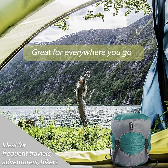 Frelaxy Compression Sack, Ultralight Sleeping Bag Stuff Sack, 40% More Storage! 11L/18L/30L/45L/52L, Compression Stuff Sack - Space Saving Gear for Camping, Hiking, Backpacking