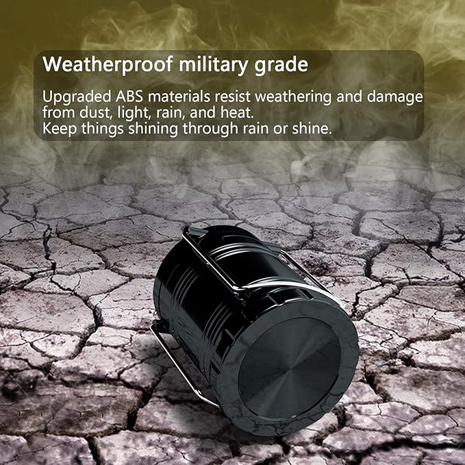 Camping Lantern, 4 Pack Brightness Adjustable LED Camping Lights, Collapsible IPX4 Waterproof Survival Lanterns for Power Outages, Home Emergency, Camping, Hiking, Hurricane