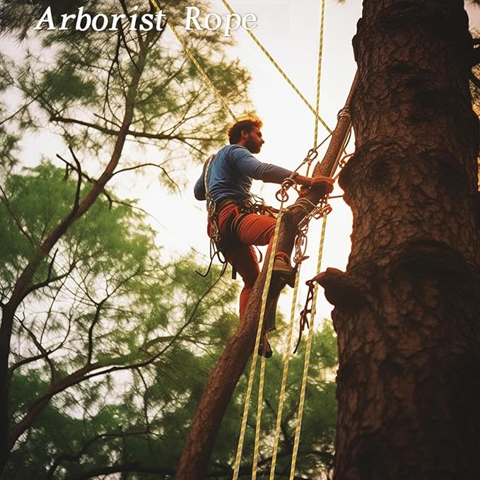 Arborist Rope Climbing Rope 1/2 Inch Tree Rope for Construction Climbing Swing Sailing