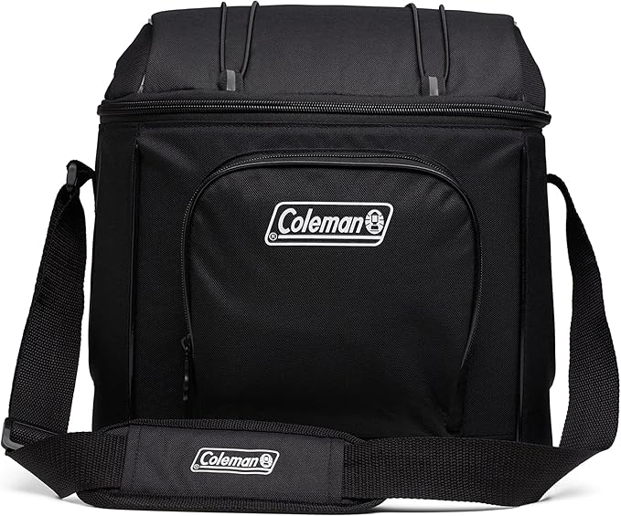 Coleman Chiller Insulated Soft Cooler, Leakproof 9/16/30 Can Cooler with 12+ Hour Ice Retention, Made with Recycled Materials, Great for Lunch, Camping, Beach, Pool, Sports, & More