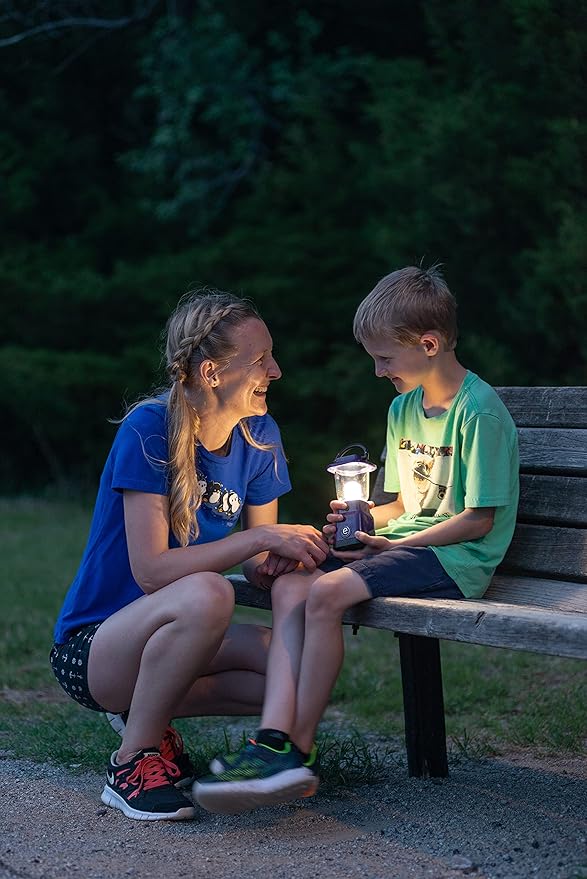 Enbrighten LED Mini Camping Lantern, Battery Powered, 200 Lumens, 40 Hour Runtime, 3 Modes, Night Light for Kids, Ideal for Hiking, Outdoors, Emergency, Snow, Hurricane and Storm