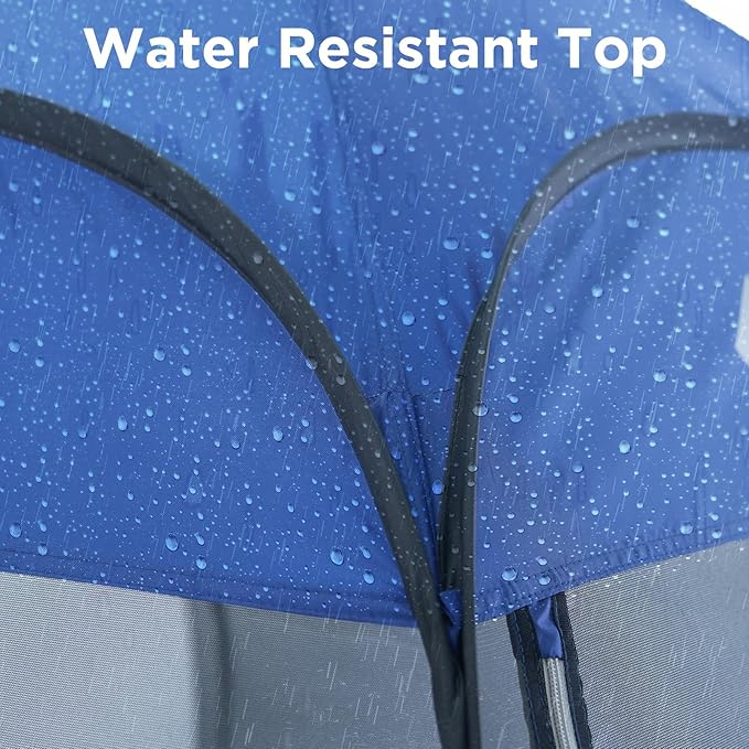 KingCamp Pop Up Screen Tent, Camping Tent for 4-6 Person 10' x 10' Portable Screen House Room with Detachable Sunshade for Camping, Garden & Backyard