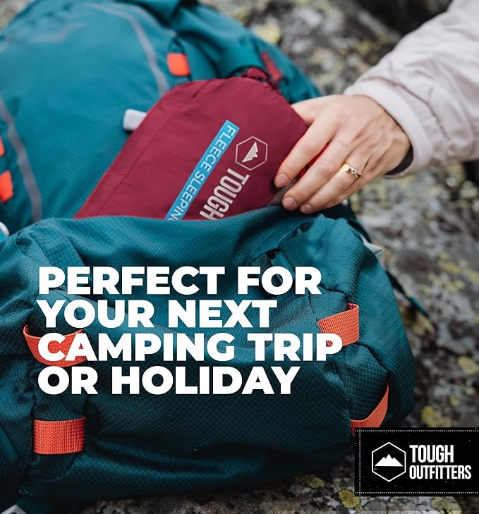 Sleeping Bag Liner - Adult Sleep Sack & Travel Sheets for Hotel - Travel Sleep Sack, Camping Sleeping Bag Liners for Cold Weather