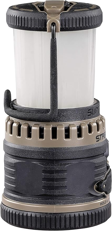 Streamlight 44947 Super Siege 1100-Lumen Rechargeable Lantern with 120-Volt AC Charger, Coyote