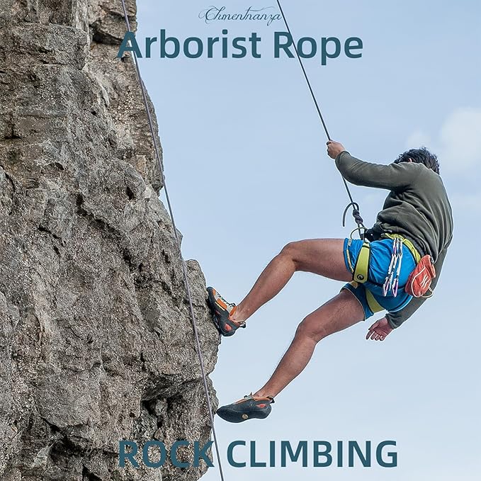 Arborist Rigging Rope Blue - 1/2 Inch Diameter 50 Ft - Heavy Duty Bull Rope for Arborist Climbing Nautical Swing Outdoor Adventures