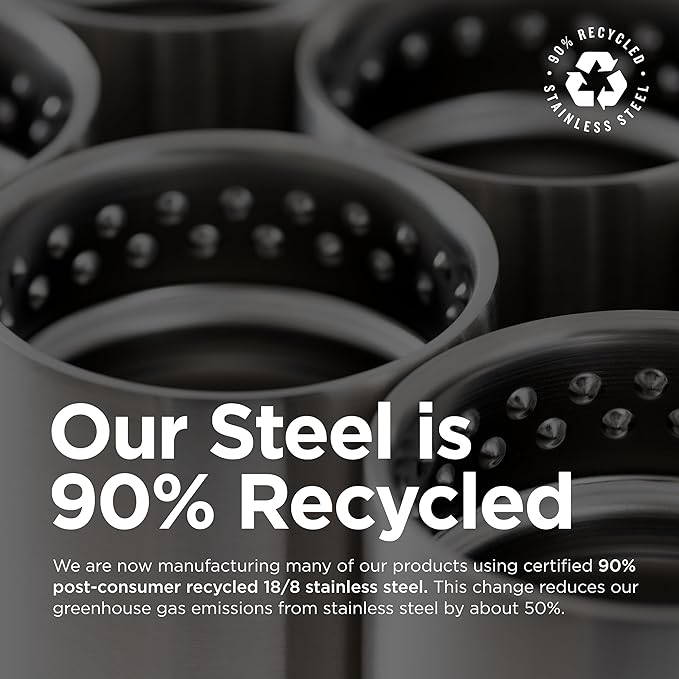 Klean Kanteen Rise Tumbler - Insulated Stainless Steel Tumbler w/ Flip Lid, 16 oz, Lilac