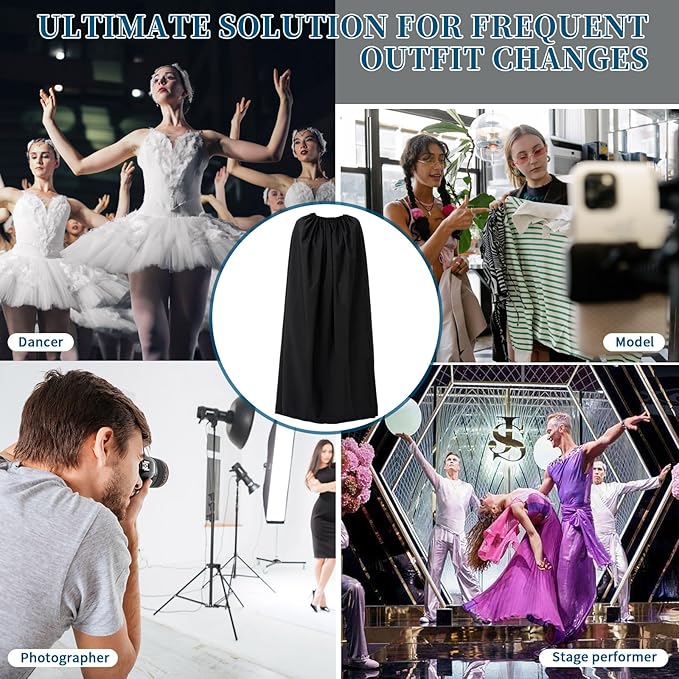 Portable Changing Room Changing Tent for Dancer Instant Dressing Cover Ups Privacy Shelters for Beach Car Boating Taking Photo, 4.59ft Length