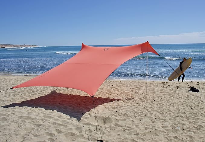 Neso Tents Grande Beach Tent, 7ft Tall, 9 x 9ft, Reinforced Corners and Cooler Pocket