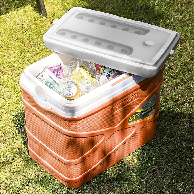 Pinnacle 10 Liter Insulated Cooler Lunch Box -Portable Camping/Picnic Hard Cooler –Coolbox Keeps Cool for 48 hrs. with Ice Retention–Heavy Duty Cooler for Beach, Grill, Travel,Tailgating,Small
