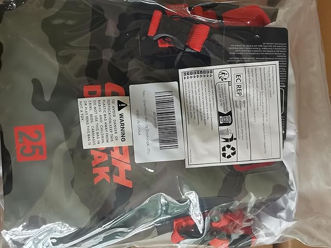 Motorcycle Dry Bag - Waterproof Motorcycle Duffle & Luggage Tail Bag Saddle Bags with Roll Top Closure, Large Storage Space，for Motorcycle Back Seat(Jungle, 25L)