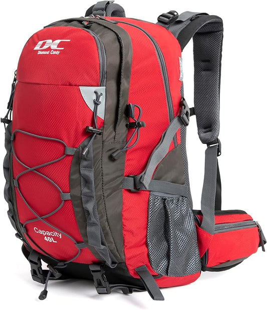 Diamond Candy Waterproof Hiking Backpack for Men and Women, Lightweight Day Pack for Travel Camping