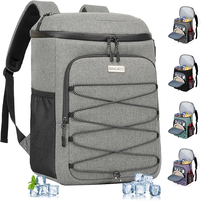 Cooler Backpack Insulated Leak Proof 30 Cans for Men Women,Waterproof Soft Cooler Bag，Lightweight Ice Chest Lunch Backpack for Beach Camping Picnic Travel Worksite Fishing