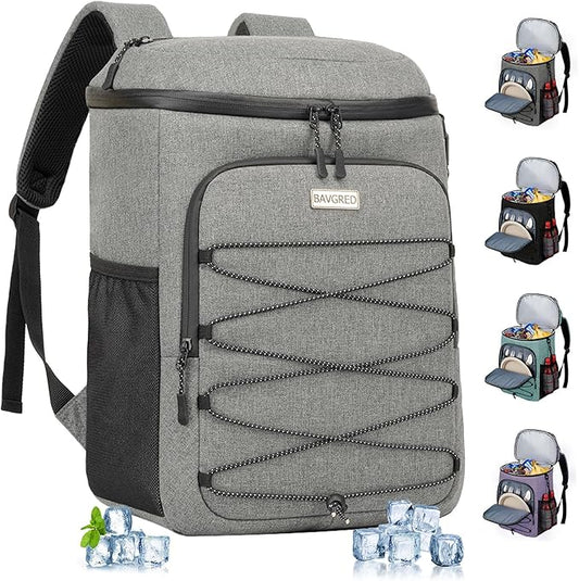 Cooler Backpack Insulated Leak Proof 30 Cans for Men Women,Waterproof Soft Cooler Bag，Lightweight Ice Chest Lunch Backpack for Beach Camping Picnic Travel Worksite Fishing