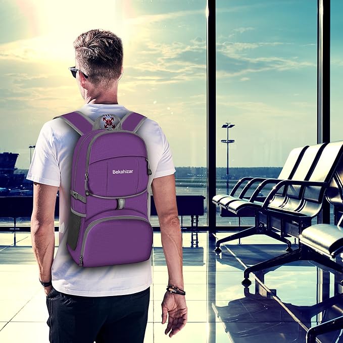 35L Lightweight Backpack Foldable Hiking Daypack Packable Travel Day Bag for Men Women Outdoor Walking Camping