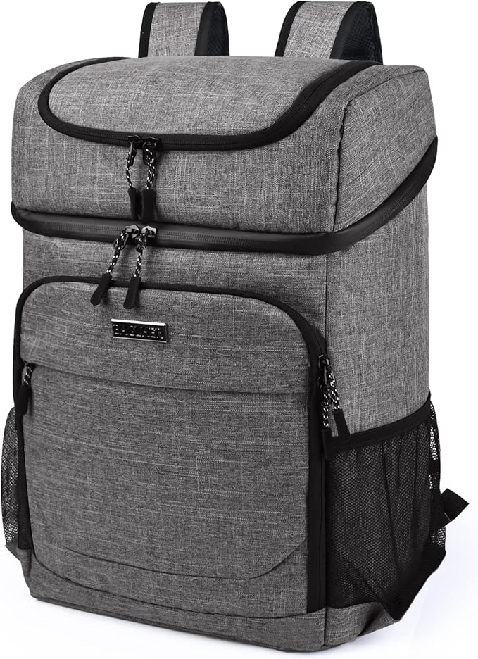 BAGLHER Lightweight Insulated Cooler Backpack - 30 Cans, Leak-Proof for Lunch, Picnic, Hiking, Camping Trips