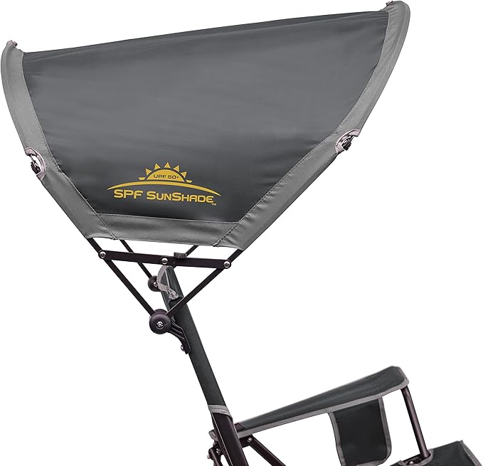 GCI Outdoor Sunshade Rocker Outdoor Rocking Chair with Canopy