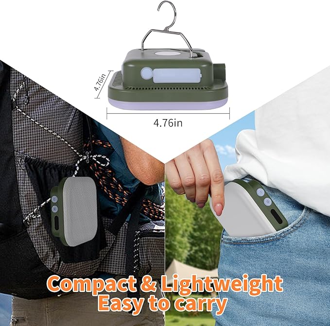 Camping Lights, Rechargeable LED Camping Lanterns, Magnetic Dimmable Lanterns for Power Outages, Camping Essentials Light for Tent, Outdoor, Hiking, Camp or Emergency