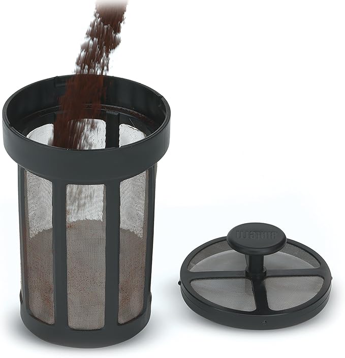 Bialetti Cold Brew Coffee Maker 06765 – Glass Carafe & Stainless Steel Mesh Filter – Compact, Portable Cold Brew Iced Coffee Maker & Tea Infuser – Best For Coarse, Ground Coffee, 24oz