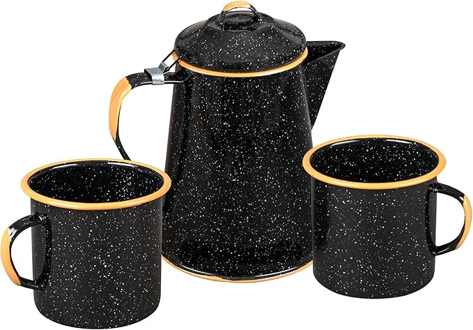 Granite Ware Coffee Boiler Set -Enameled Steel Coffee Boiler (3 pc)