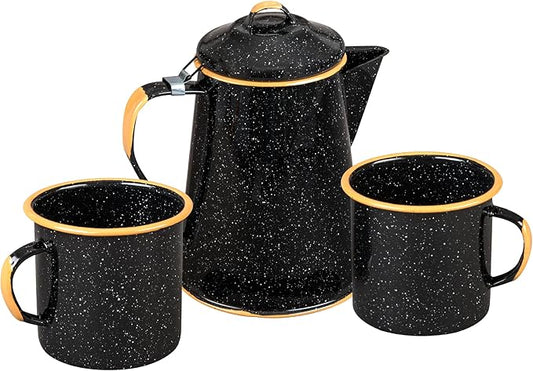 Granite Ware Coffee Boiler Set -Enameled Steel Coffee Boiler (3 pc)