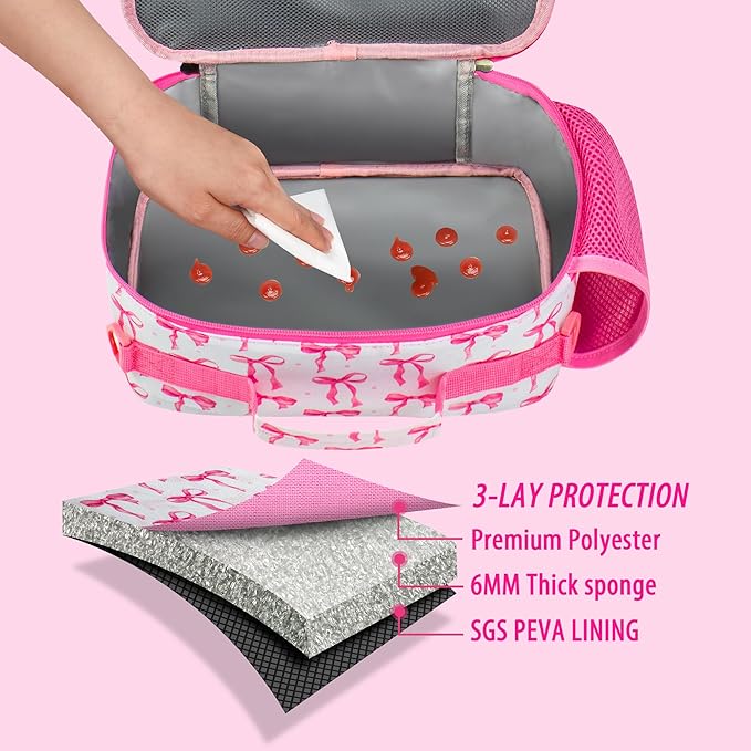 RLGPBON Kids Lunch Box for Girls Lunch Bag Insulated Durable Lunch Box Children Lunch Tote Bag for School