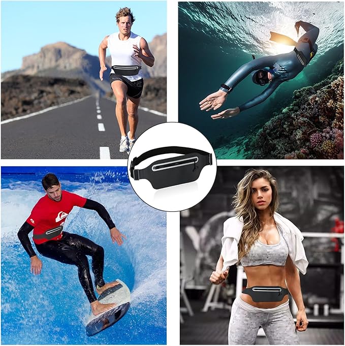 Dry Bags Waterproof Fanny Pack Women for Swimming Kayaking Men Kids Snorkeling Boating Beach Pool Water Sports Travel Cell Phone, Slim Running Belt Bag,Small Waist Bag Pouch Hiking Waist Pack