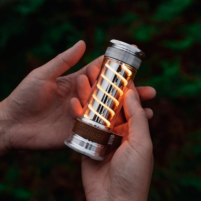 Barebones Edison Light Stick – Aluminum, USB Rechargeable LED Lantern and Flashlight with 7 Modes, 40+ Hour Run Time, Camping Essentials with Magnetic Base