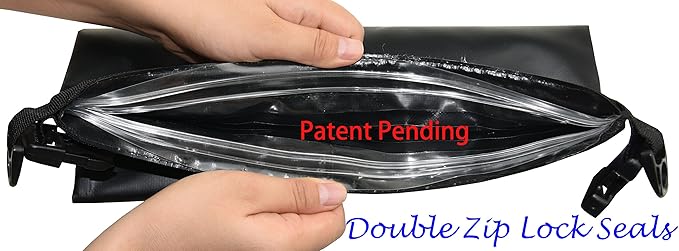 Waterproof Dry Bag - Lightweight Dry Sack with Seals and Waterproof Case - Float on Water - Keeps Gear Dry for Kayaking, Beach, Rafting, Boating, Hiking, Camping and Fishing