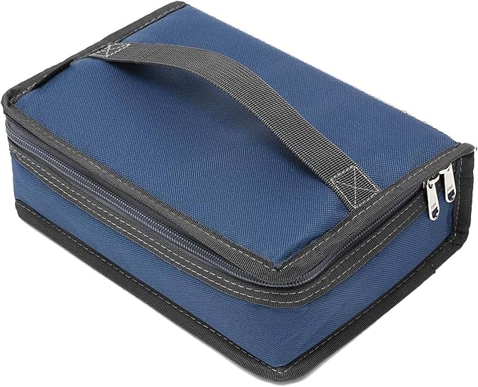 FlowFly Small Insulated Lunch box Portable Soft Bag Mini Cooler Thermal Meal Tote Kit with Handle for Work & School, Cyan