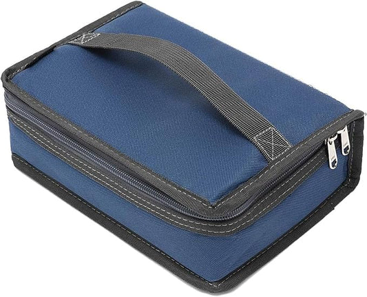 FlowFly Small Insulated Lunch box Portable Soft Bag Mini Cooler Thermal Meal Tote Kit with Handle for Work & School, Cyan