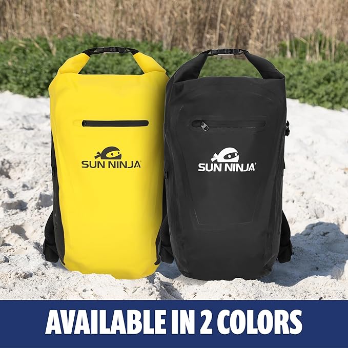 SUN NINJA Dry Bag Backpack, Waterproof Floating Drybag for Kayaking & SUP, Dry Bags Waterproof Backpack for Men & Women