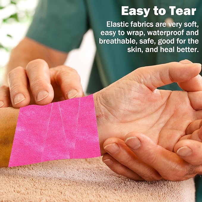 Bandages First Aid Tape Cohesive Bandage First Aid Bandages Cohesive Wrap Adhesive Bandage Self Adherent Cohesive Wrap Bandages Colorful Bandages (Mix6-B, 2-Inch)