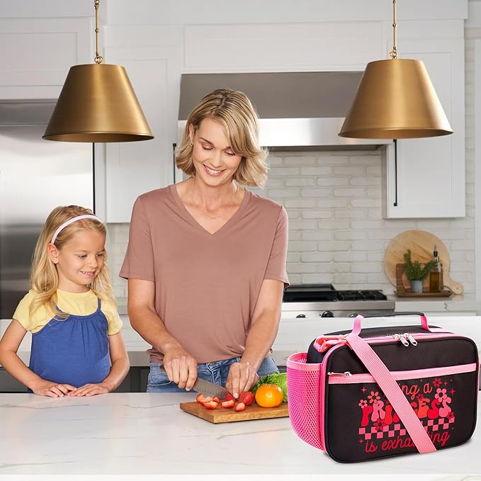 RLGPBON Kids Lunch Box for Girls Lunch Bag Insulated Durable Lunch Box Children Lunch Tote Bag for School