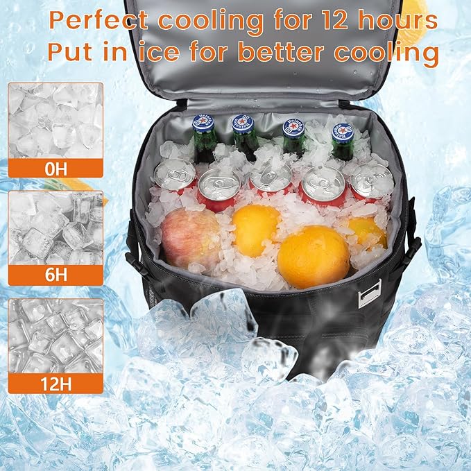 Hp hope Tactical Cooler Backpack, 43L Backpack Cooler Insulated Leak Proof