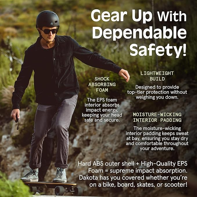 Retrospec Dakota Adult Bike Helmet for Adults - Multi-Sport Protection for BMX, Skating, Scooter, and Skate - Adult Men Skateboard Helmets