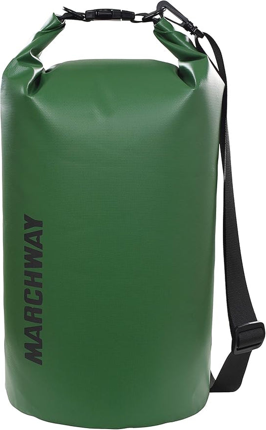 MARCHWAY Floating Waterproof Dry Bag Backpack 5L/10L/20L/30L/40L, Roll Top Sack Keeps Gear Dry for Kayaking, Rafting, Boating, Swimming, Camping, Hiking, Beach, Fishing