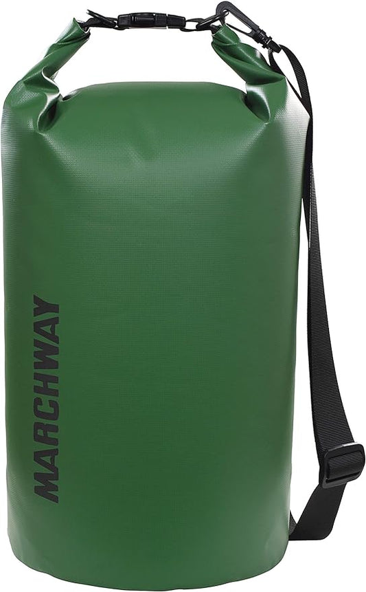 MARCHWAY Floating Waterproof Dry Bag Backpack 5L/10L/20L/30L/40L, Roll Top Sack Keeps Gear Dry for Kayaking, Rafting, Boating, Swimming, Camping, Hiking, Beach, Fishing