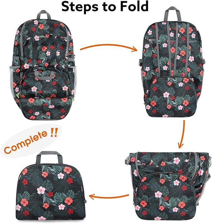 G4Free 40L Lightweight Packable Hiking Backpack, Waterproof Travel Daypack