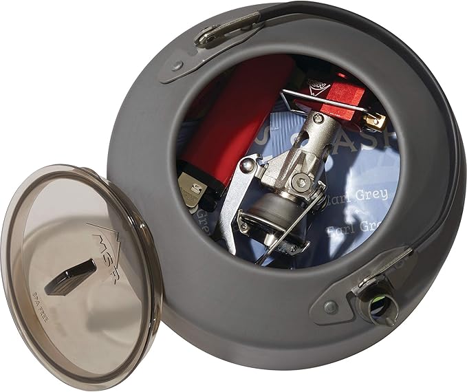 MSR Pika Hard-Anodized Aluminum Camping Teapot, Black