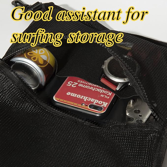 Paddleboard Deck Bag, Mesh Sup Deck Dry Bag Storage Pouch，Mesh Deck Bag for Kayak, Mesh Storage Bag Sup，Sup Accessories Mesh Storage Bag for Stand Up Paddleboard, Surfboard, Kayak