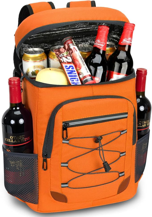 Backpack Cooler Insulated Leak Proof for Men Wowen 36 Cans Soft Cooler Backpack Insulated Waterproof Large Capacity Coolers Bag Portable for Lunch Camping Travel Picnic Hiking