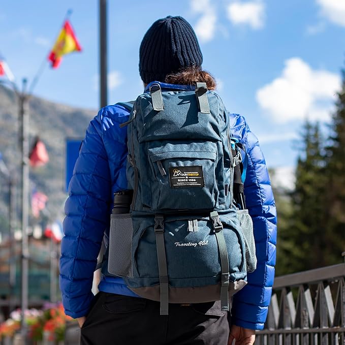 MOUNTAINTOP 40L Hiking Backpack Lightweight Travel Backpack for Men&Women Outdoor Camping Backpacking
